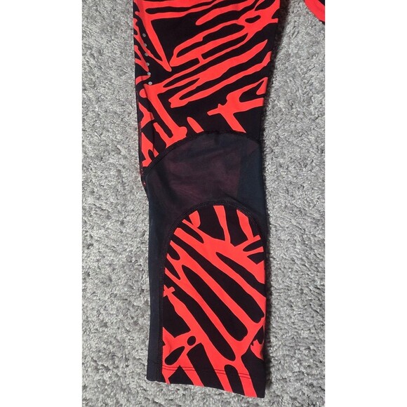 Nike Epic Lux Palm Print Dri-FIT Running Capri Leggings Red Black Women's Large - Picture 5 of 6